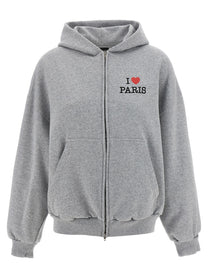 BALENCIAGA - BALENCIAGA - ’I Love Paris &amp; Balenciaga’ hoodie - Women’s Sweatshirts