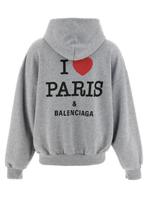 BALENCIAGA - BALENCIAGA - ’I Love Paris &amp; Balenciaga’ hoodie - Women’s Sweatshirts