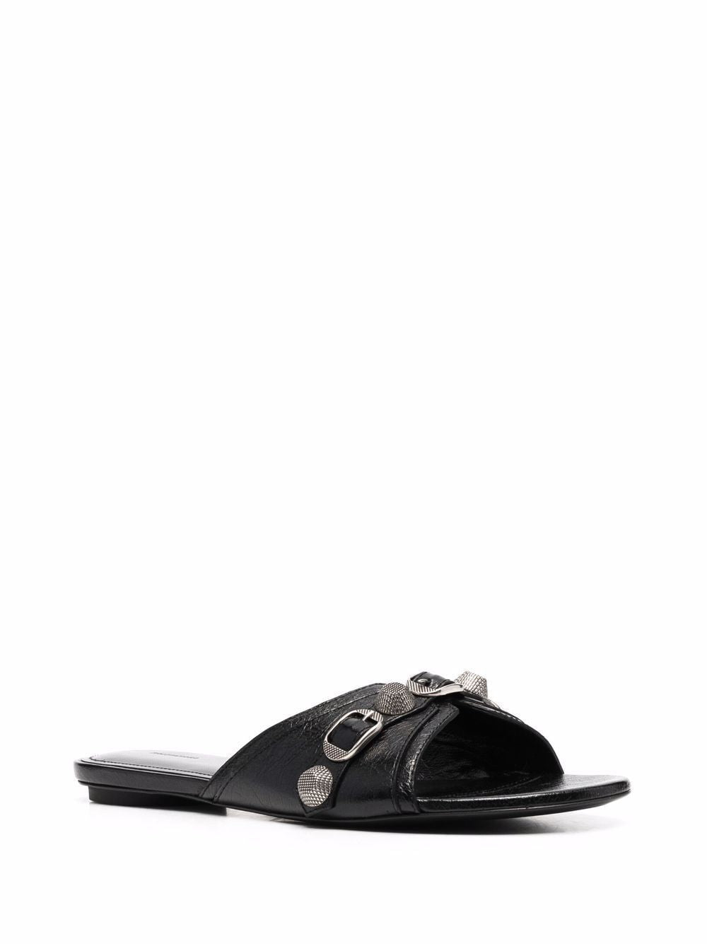 Balenciaga - Balenciaga Cagole leather sandals - Sandals