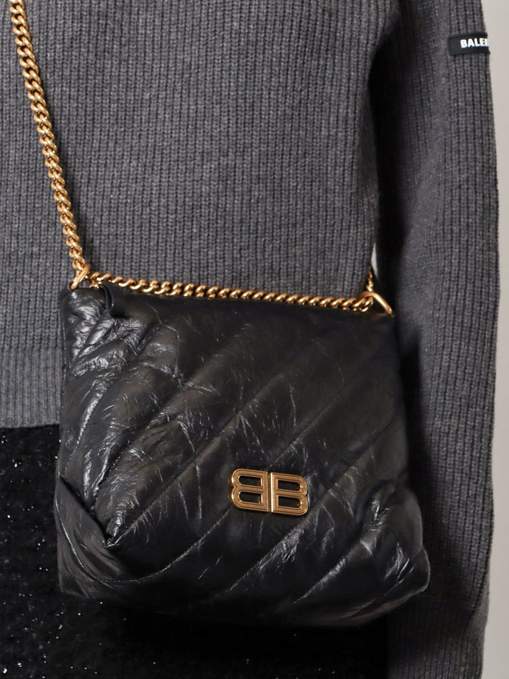 Balenciaga - Crush Hobo S Leather Bag - Home->Woman->Bags->Shoulder bags