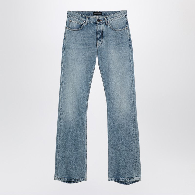 Balenciaga - Balenciaga Light blue jeans with distressed hem - Women’s Clothing