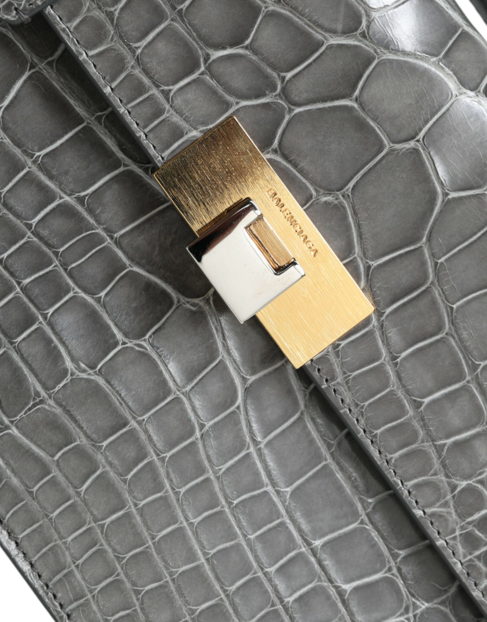 Balenciaga - Balenciaga Alligator Leather Shoulder Bag - Women’s Bags