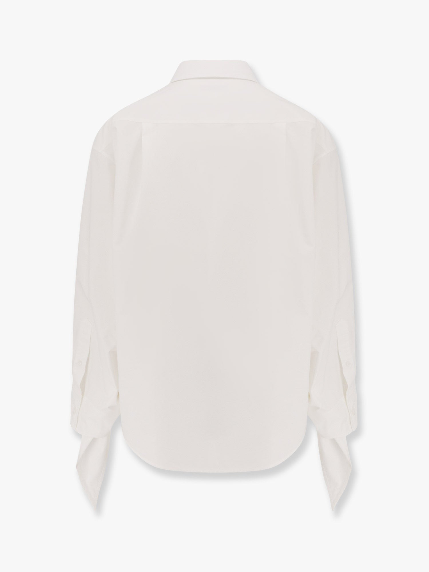 Balenciaga - Balenciaga Oversize Cotton Shirt With Knotted Details - Women’s Tops