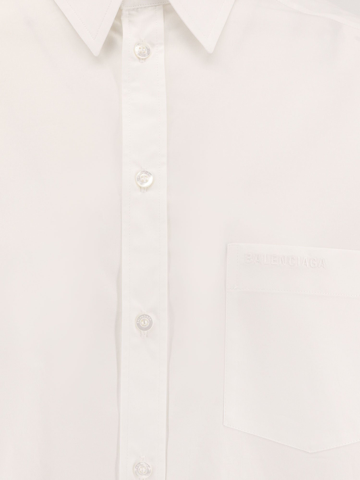 Balenciaga - Balenciaga Oversize Cotton Shirt With Knotted Details - Women’s Tops
