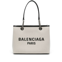 Balenciaga - Balenciaga Logo Print Canvas Tote Bag - Shopper