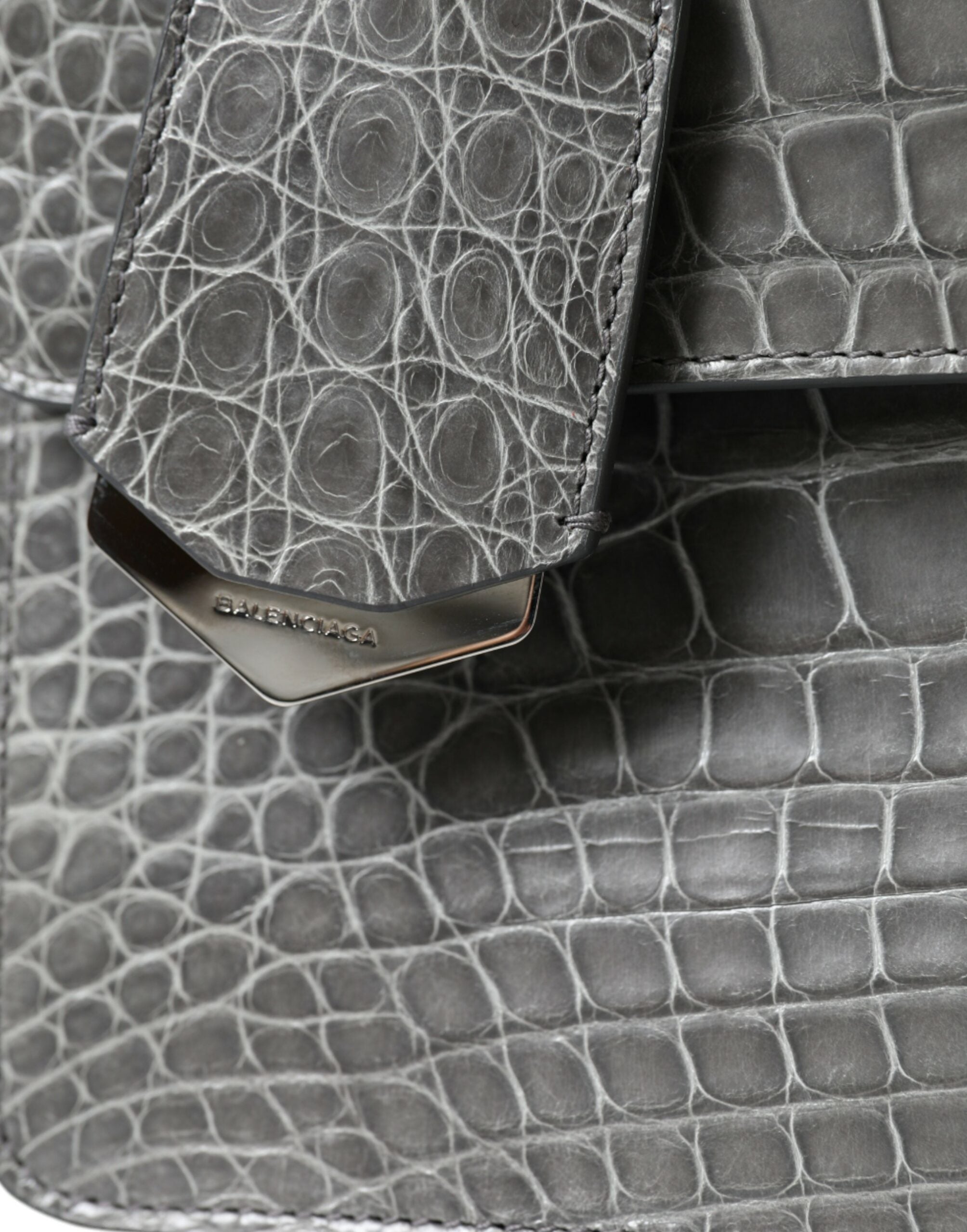 Balenciaga - Balenciaga Alligator Leather Shoulder Bag - Women’s Bags
