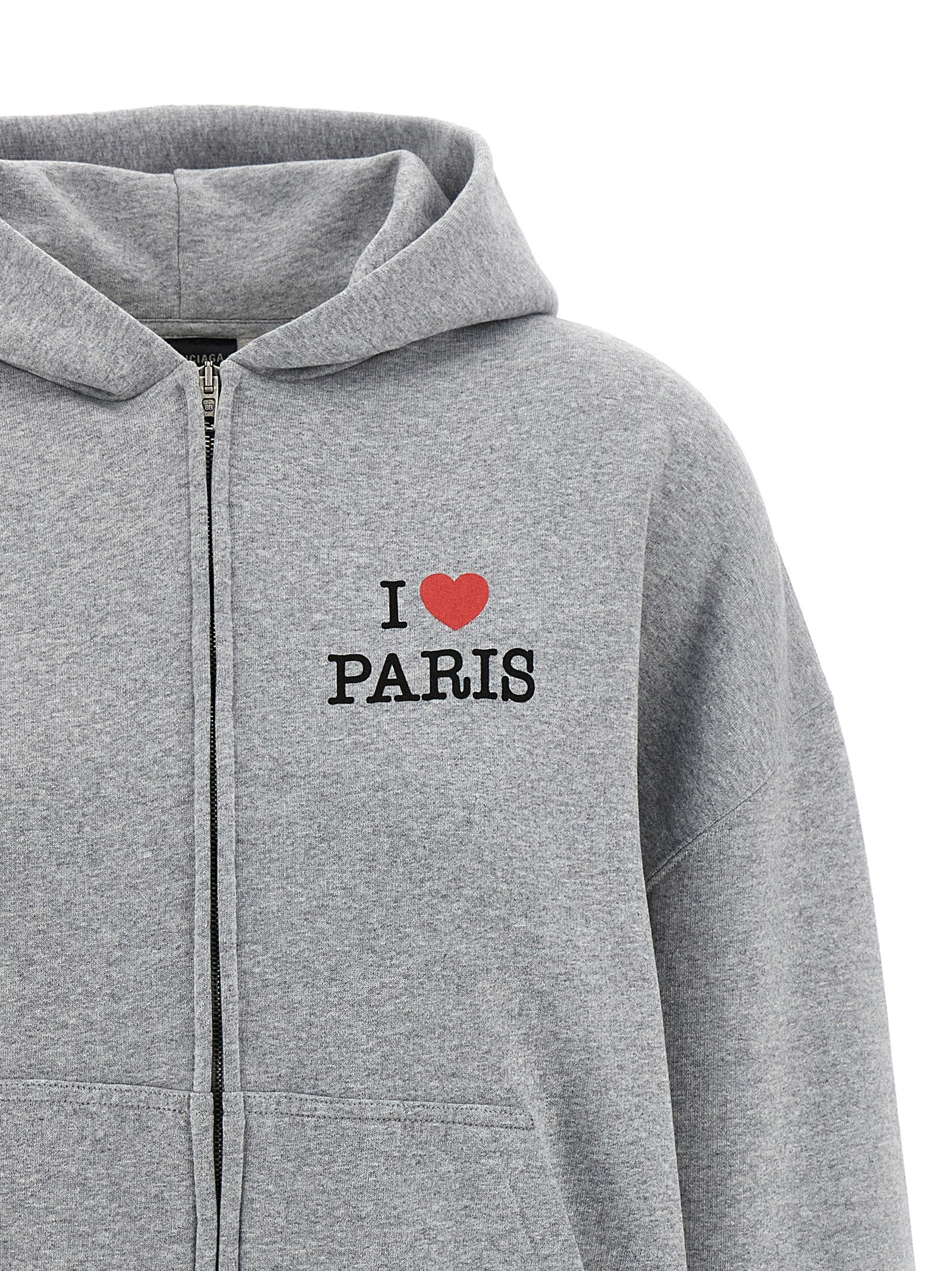 BALENCIAGA - BALENCIAGA - ’I Love Paris &amp; Balenciaga’ hoodie - Women’s Sweatshirts