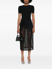 Balenciaga - Balenciaga Perforated BB T-shirt - Women’s Knitwear