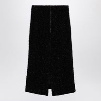 Balenciaga - Balenciaga Black tweed midi skirt - Skirts