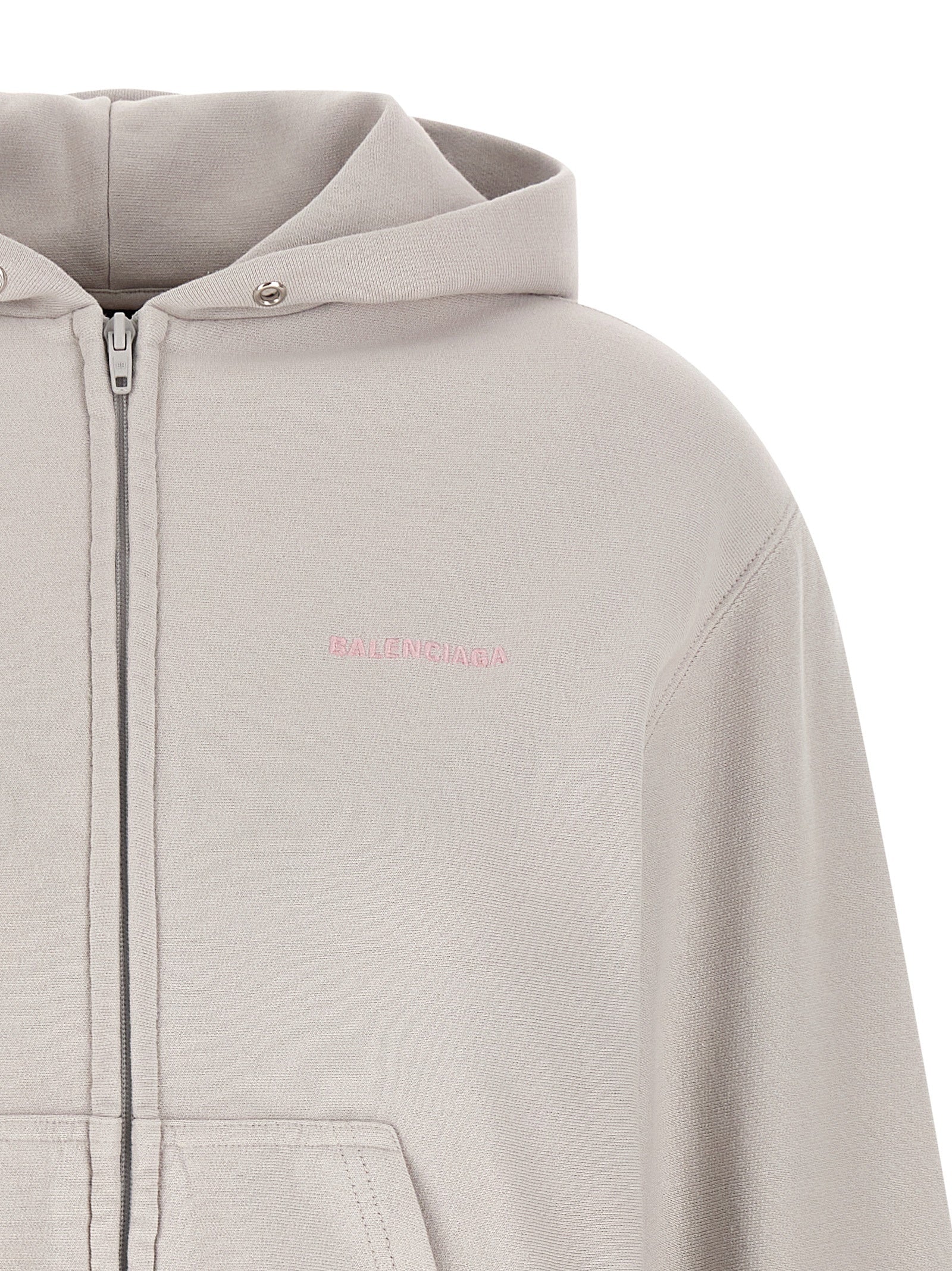 BALENCIAGA - BALENCIAGA - Logo embroidery hoodie - Women’s Sweatshirts