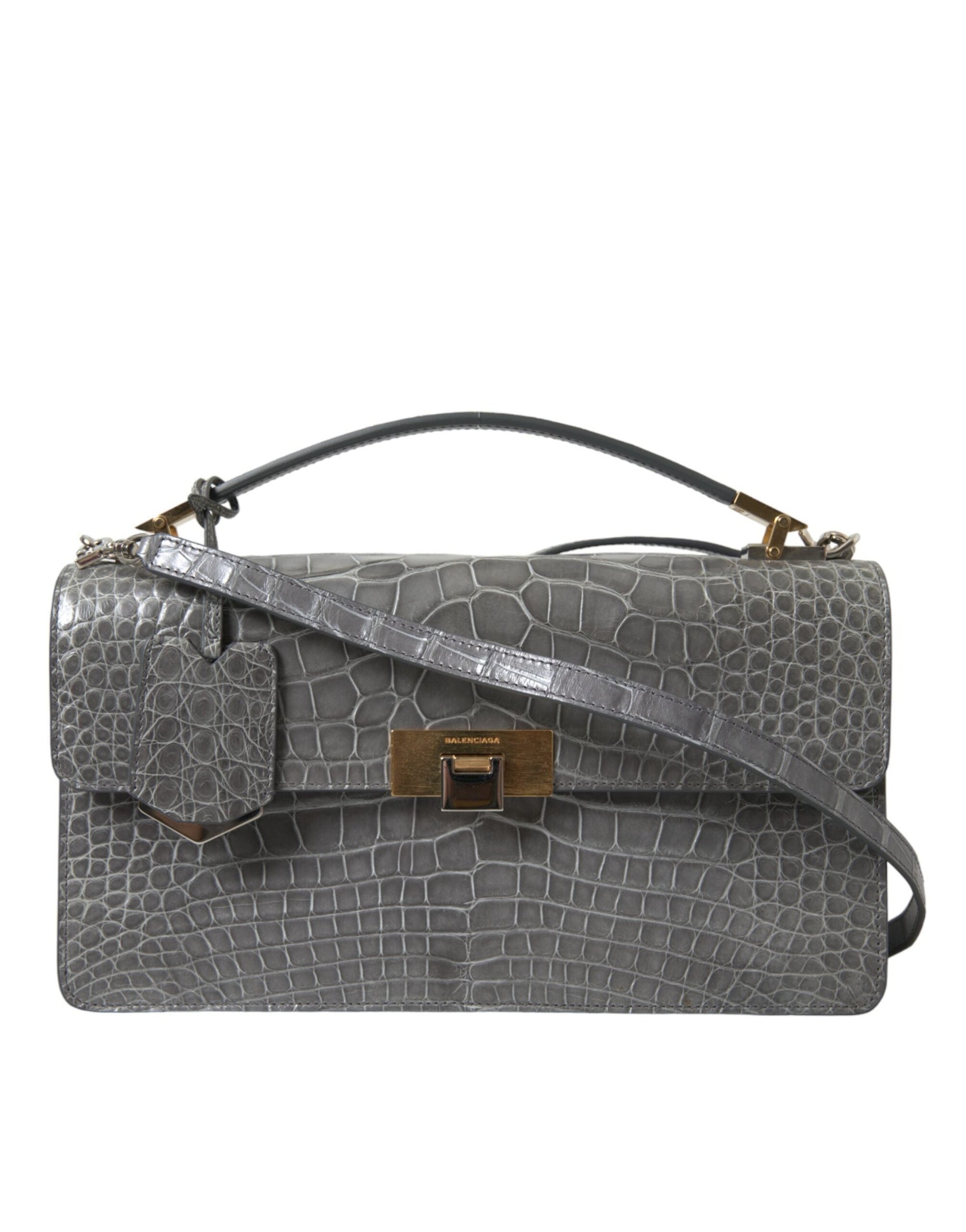 Balenciaga - Balenciaga Alligator Leather Shoulder Bag - Women’s Bags