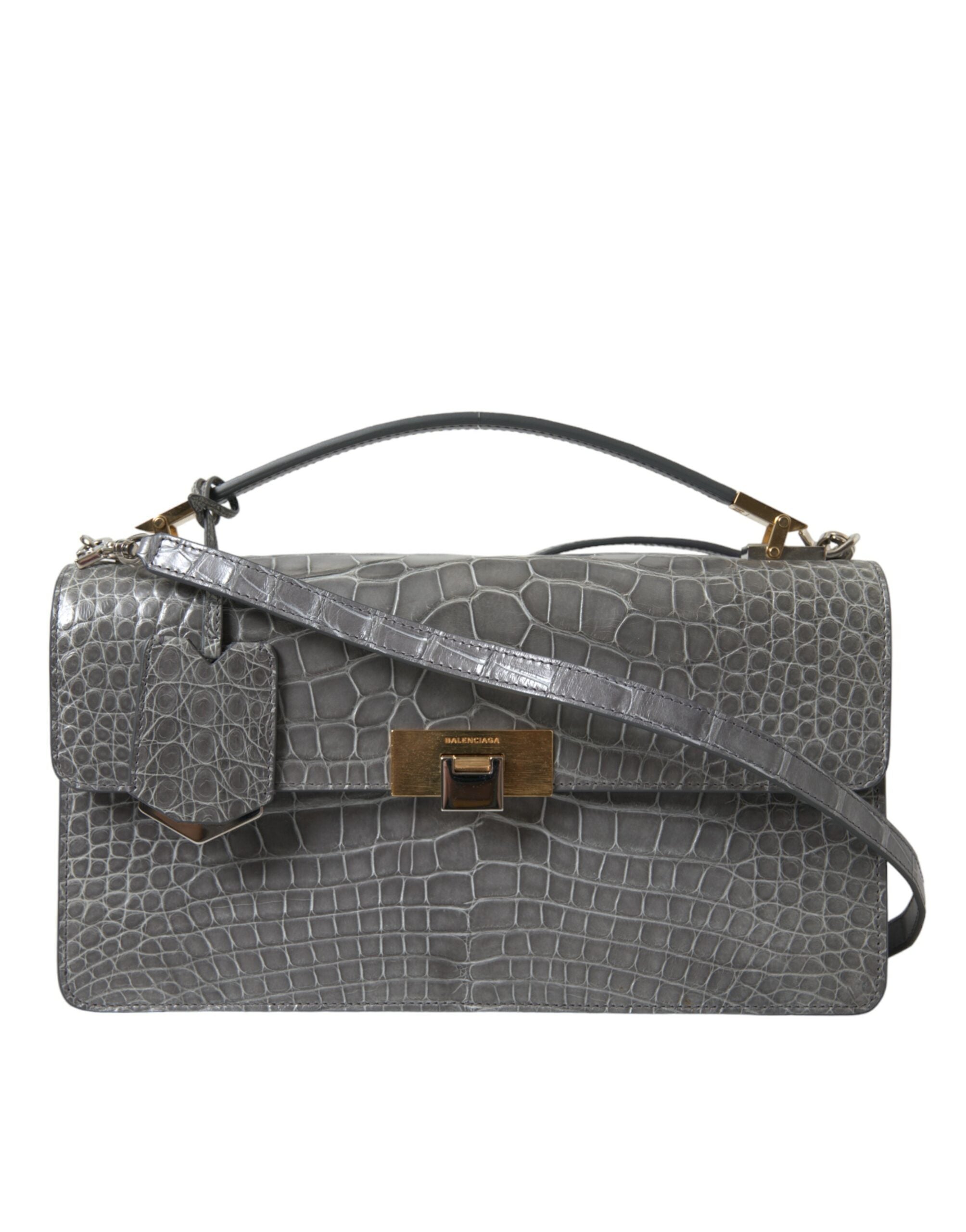 Balenciaga - Balenciaga Alligator Leather Shoulder Bag - Women’s Bags
