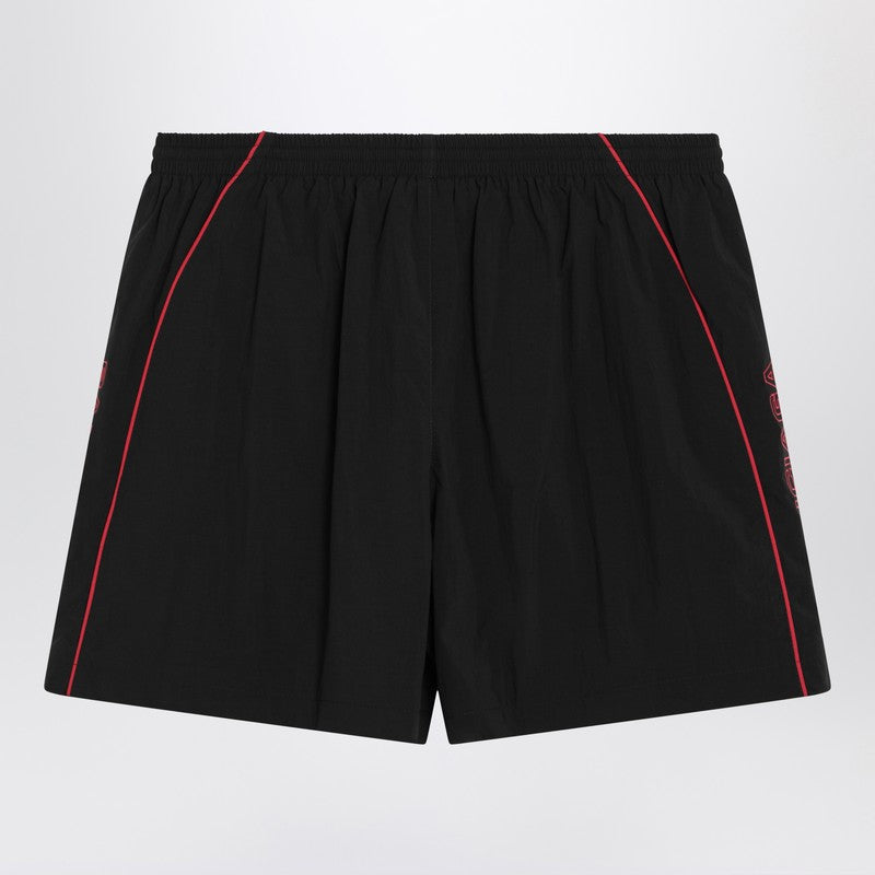 Balenciaga - Balenciaga Black technical fabric short with logo - Short trousers