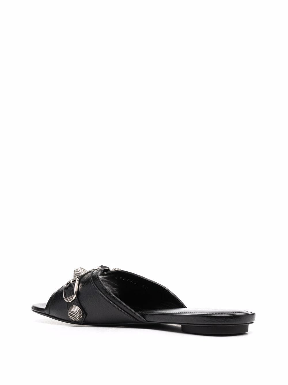 Balenciaga - Balenciaga Cagole leather sandals - Sandals
