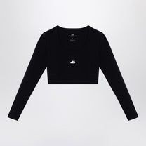 Balenciaga - Balenciaga Black Activewear top in matt nylon blend - Topwear