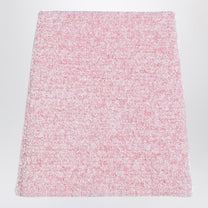 Balenciaga - Balenciaga Pink cotton blend tweed mini skirt - Skirts