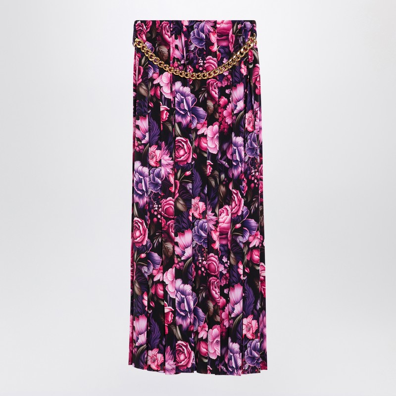 Balenciaga - Balenciaga Long pleated floral skirt - Skirts