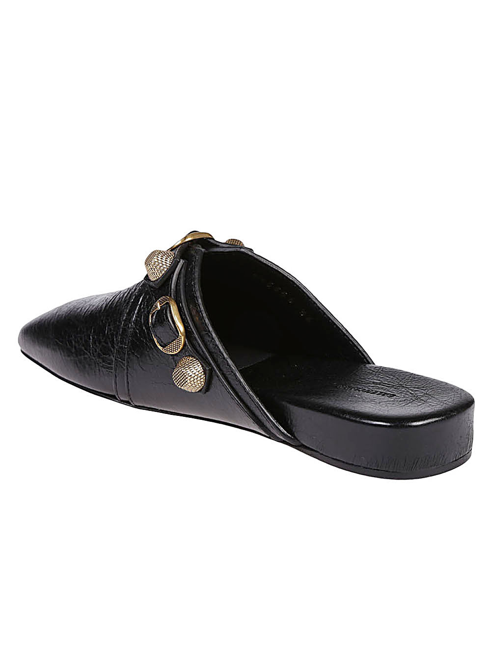 Balenciaga - Balenciaga Cozy Cagole leather mules in black - Sandals