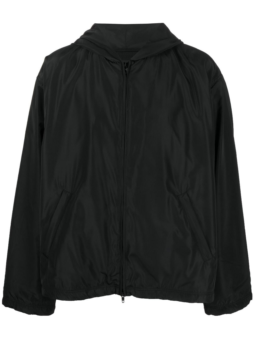 Balenciaga - Balenciaga logo-print Hooded Windbreaker - Jackets