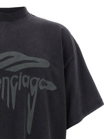 BALENCIAGA - BALENCIAGA - ’3B Liquefied’ T-shirt - Women’s Tops