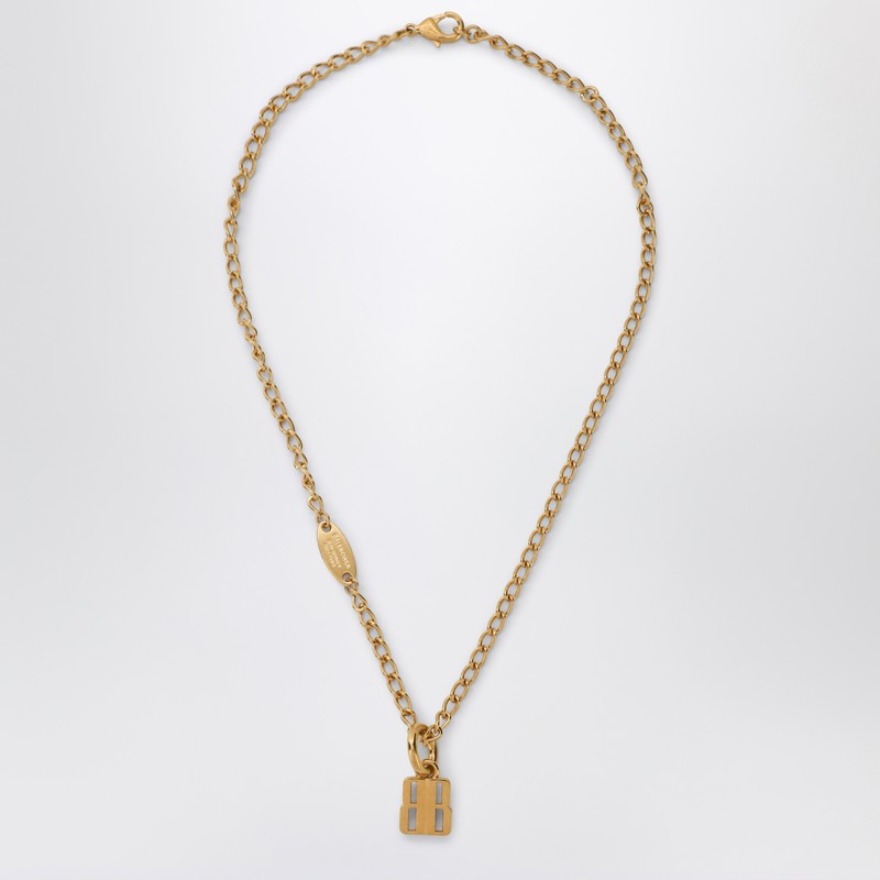 Balenciaga - Balenciaga Nano necklace in gold brass - Jewellery