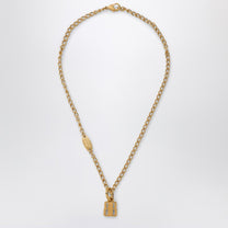 Balenciaga - Balenciaga Nano necklace in gold brass - Jewellery