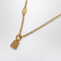 Balenciaga - Balenciaga Nano necklace in gold brass - Jewellery