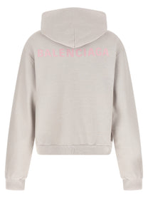 BALENCIAGA - BALENCIAGA - Logo embroidery hoodie - Women’s Sweatshirts