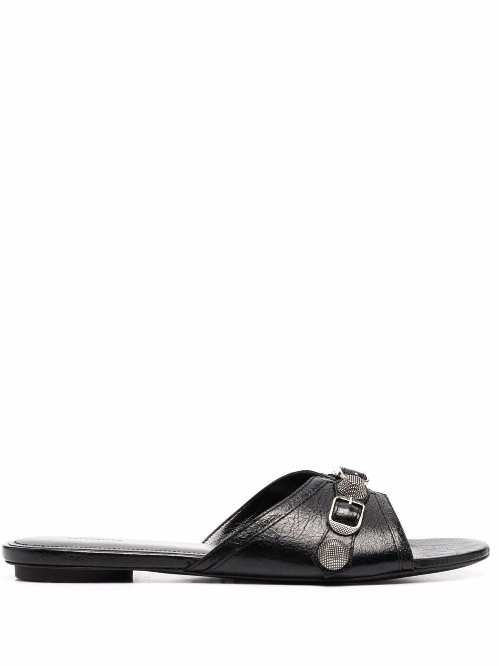 Balenciaga - Balenciaga Cagole leather sandals - Sandals