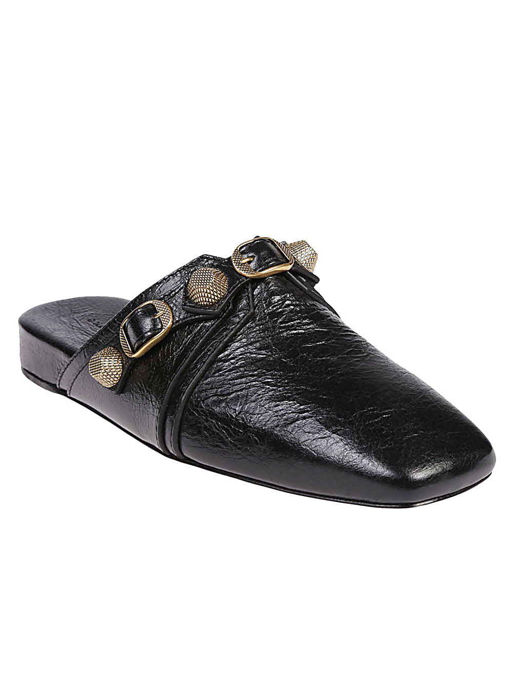 Balenciaga - Balenciaga Cozy Cagole leather mules in black - Sandals