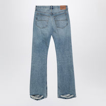 Balenciaga - Balenciaga Light blue jeans with distressed hem - Women’s Clothing