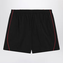 Balenciaga - Balenciaga Black technical fabric short with logo - Short trousers