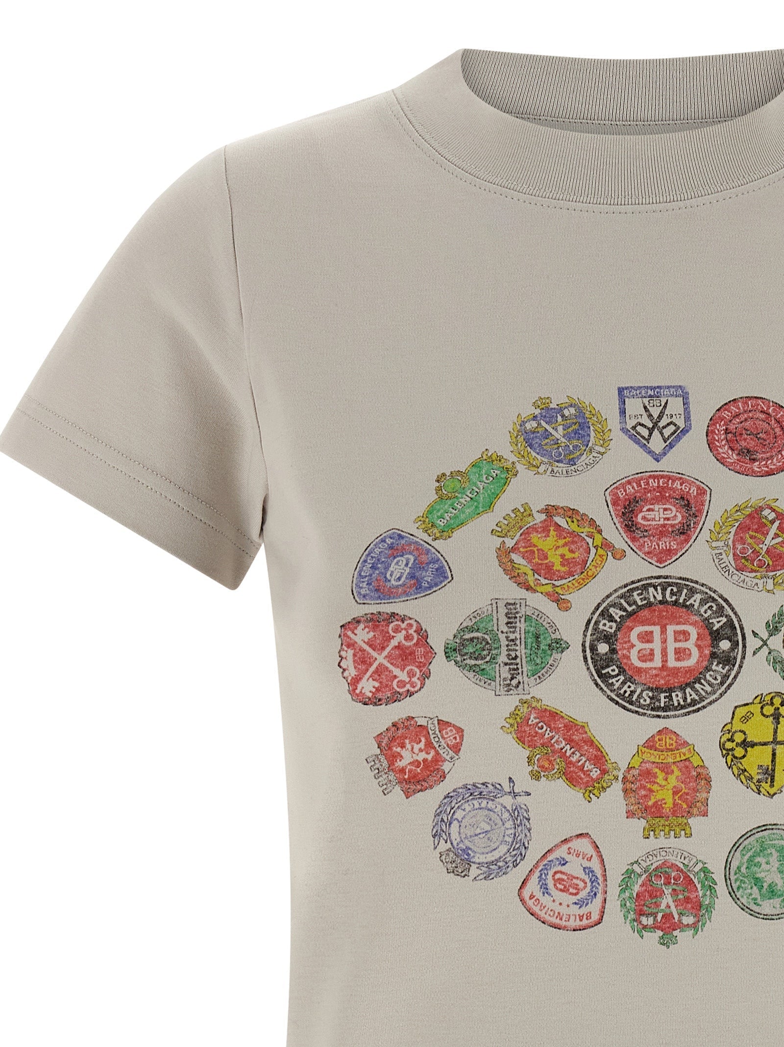 BALENCIAGA - BALENCIAGA - Logo print T-shirt - Women’s Tops