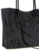 Balenciaga Le City Tote Shoulder Bag Black, view 3