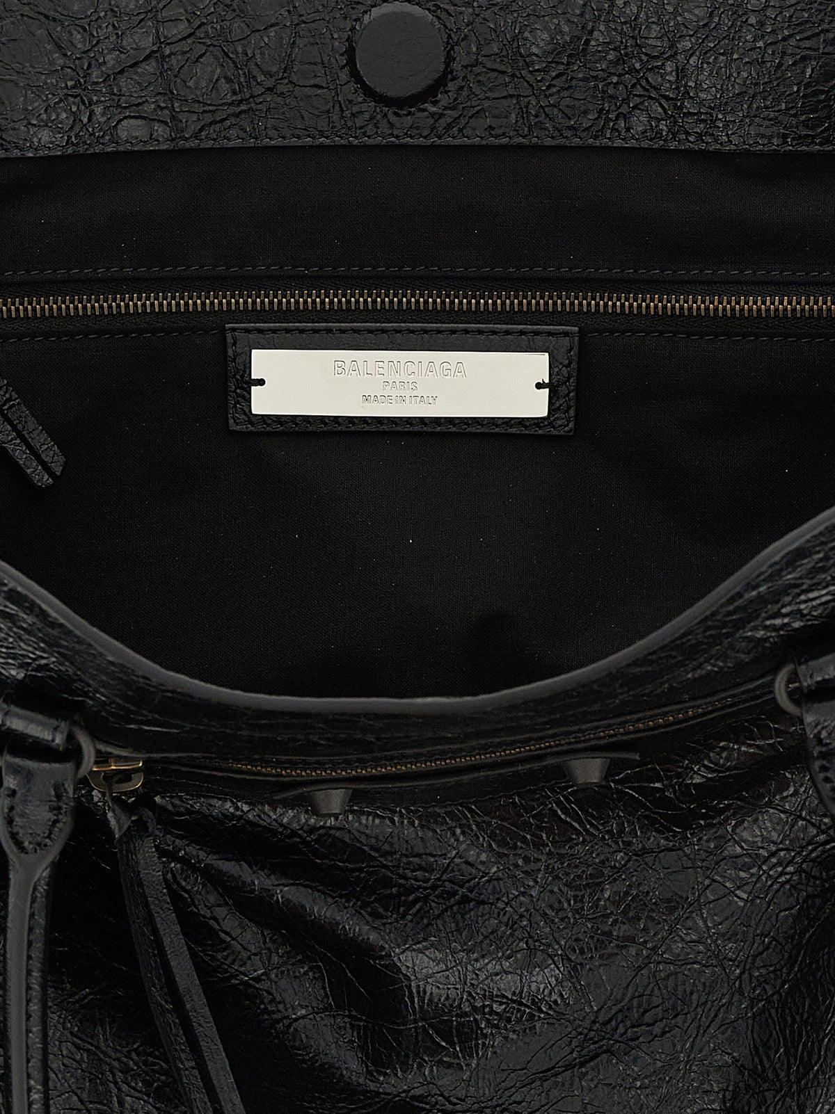 Balenciaga Le City Tote Shoulder Bag Black, view 4