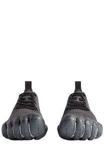 Balenciaga men’s anatomic runner sneaker grey featuring black mesh upper five-finger design and rubber toe caps