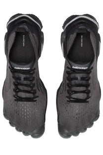 Balenciaga men’s anatomic runner sneaker grey with black and gray mesh upper rubber sole and subtle branding details