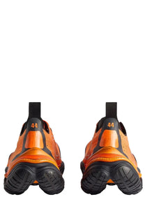 Balenciaga men’s anatomic runner sneaker in vibrant orange and black with a sleek modern athletic design