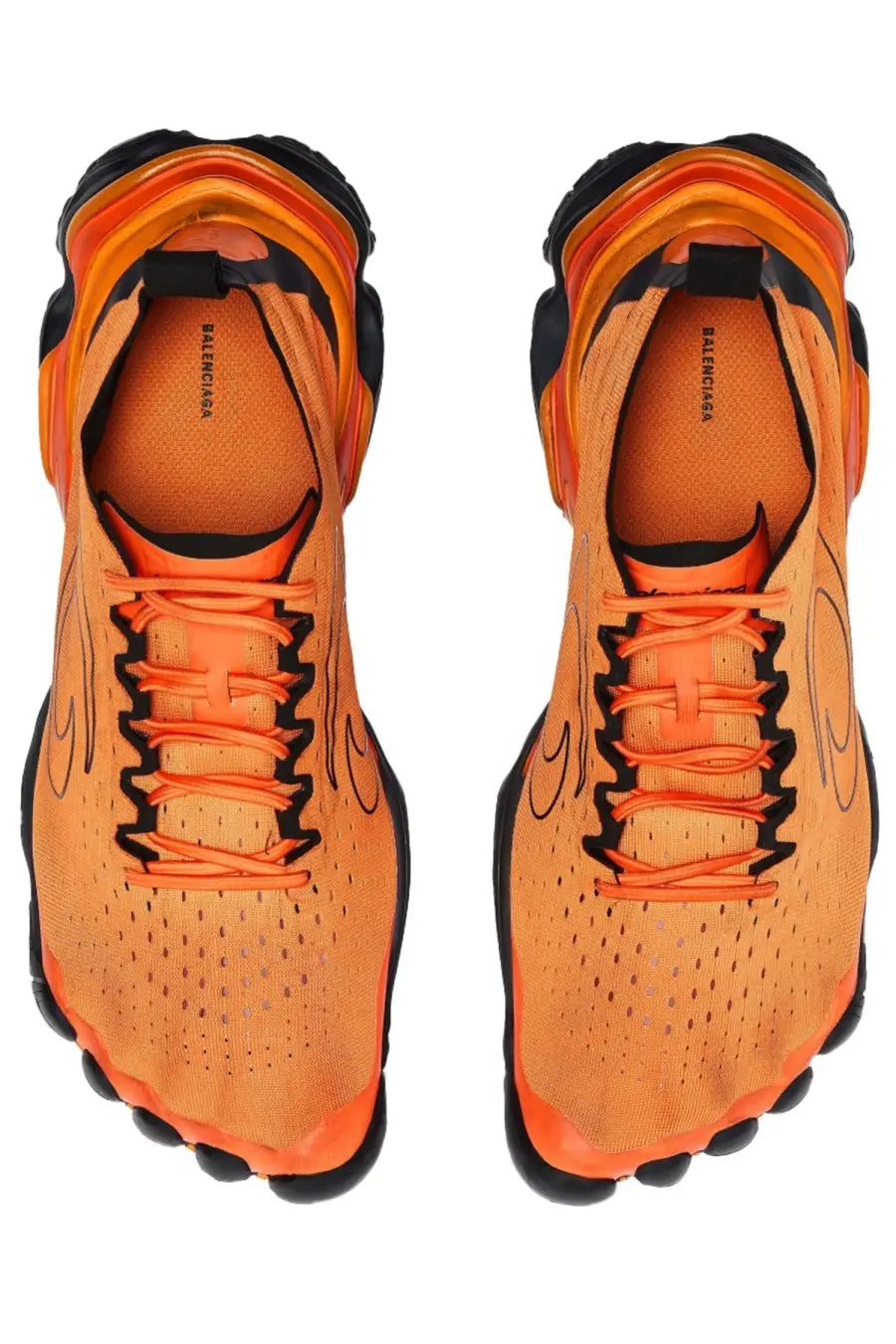 Balenciaga Men's Anatomic Runner Sneaker Orange, view 6