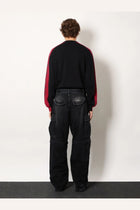 Balenciaga Men's Cargo Black Denim Trousers Black, view 3