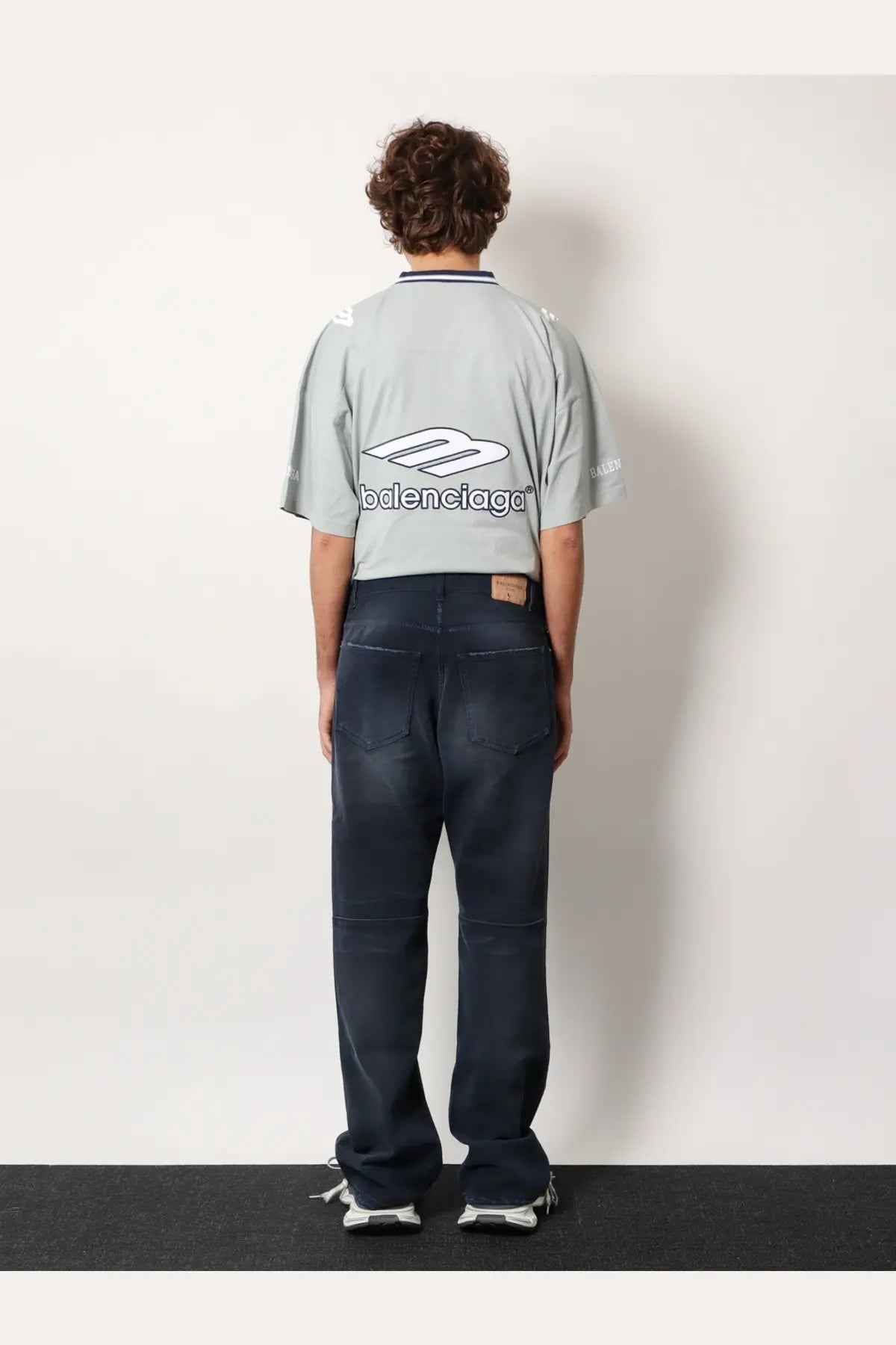 Balenciaga Men's Cotton Jeans Blue, view 3