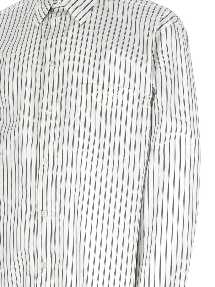 Balenciaga Men's Cotton Regular Fit Shirt White, view 3