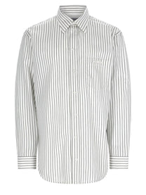 Balenciaga Men's Cotton Regular Fit Shirt White