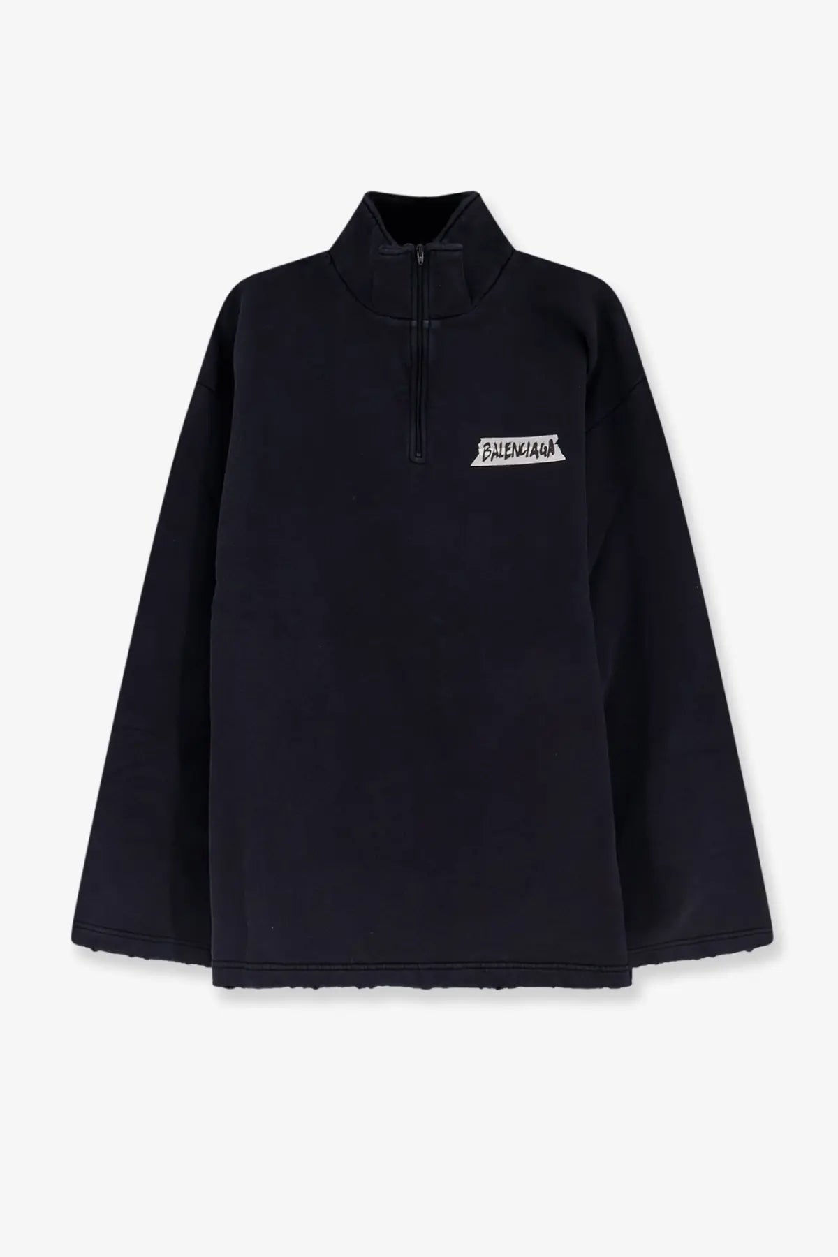 Balenciaga Men's Cotton Sweatshirt Black