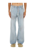 Balenciaga Men's Deconstructed Jeans Blue