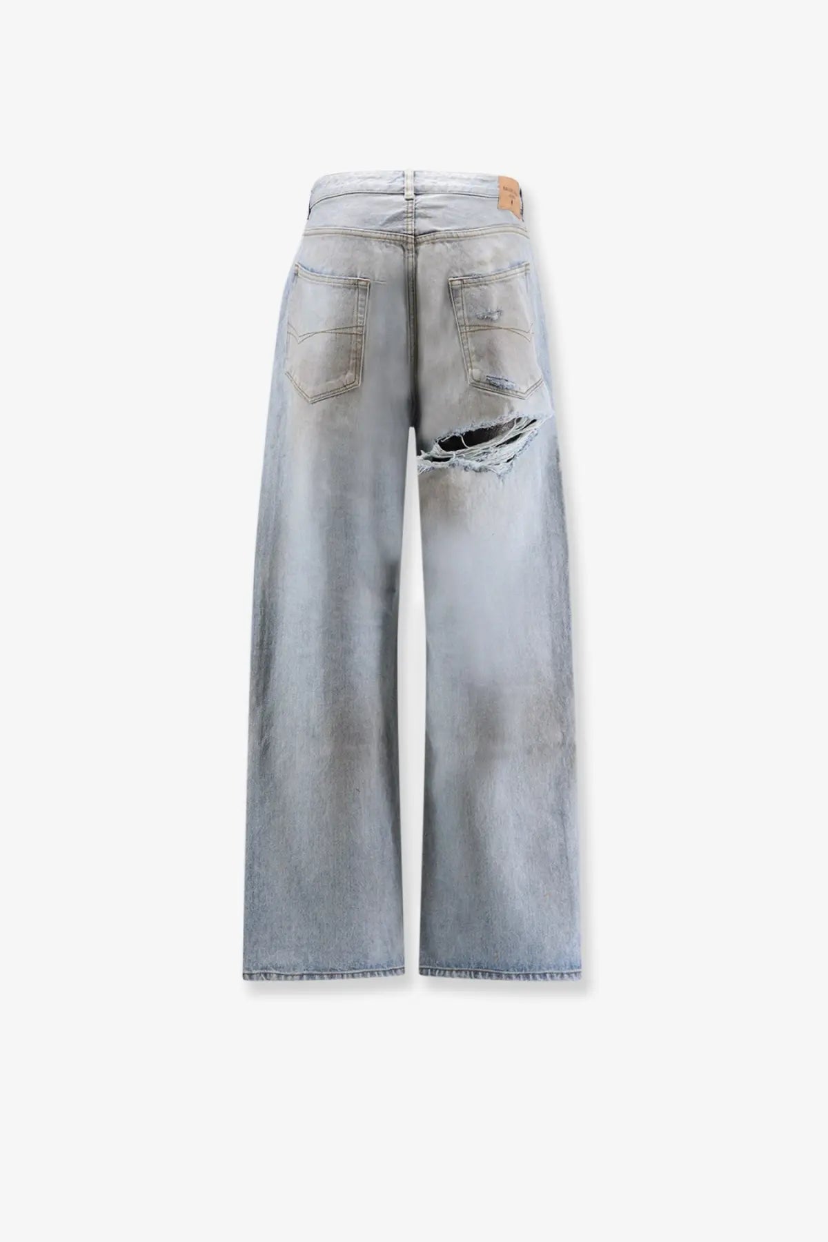 Balenciaga Men's Distressed Jeans Blue, view 4