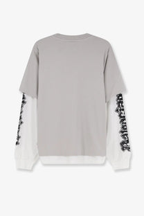Balenciaga Men's Double Hybrid Cotton Shirt White