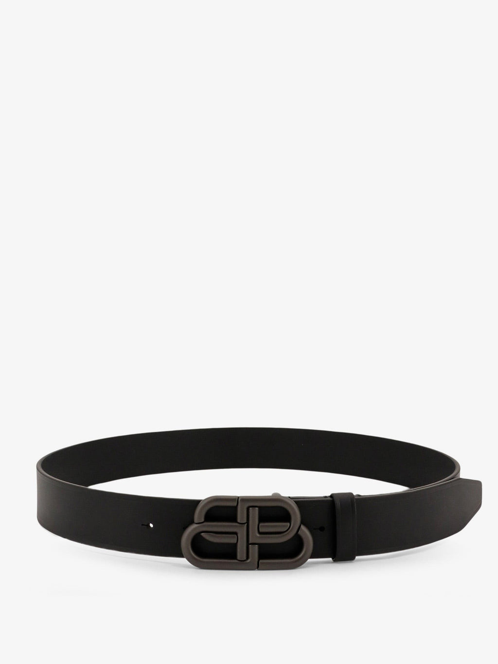 Balenciaga Men's Leather Belt Black