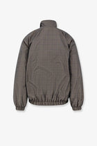 Balenciaga Men's Madras Nylon Jacket Grey, view 4