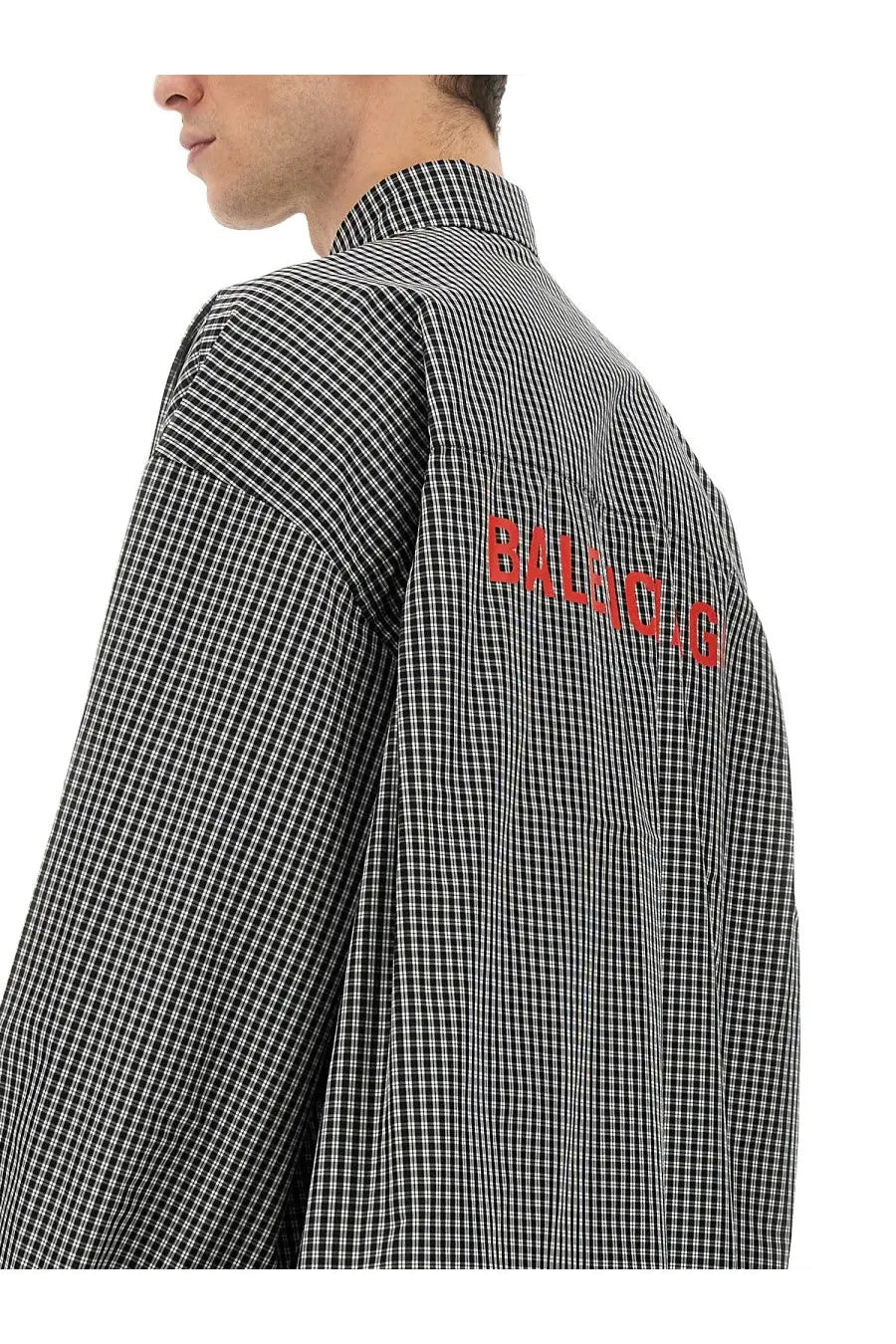 Balenciaga Men's Oversize Fit Shirt Black, view 4